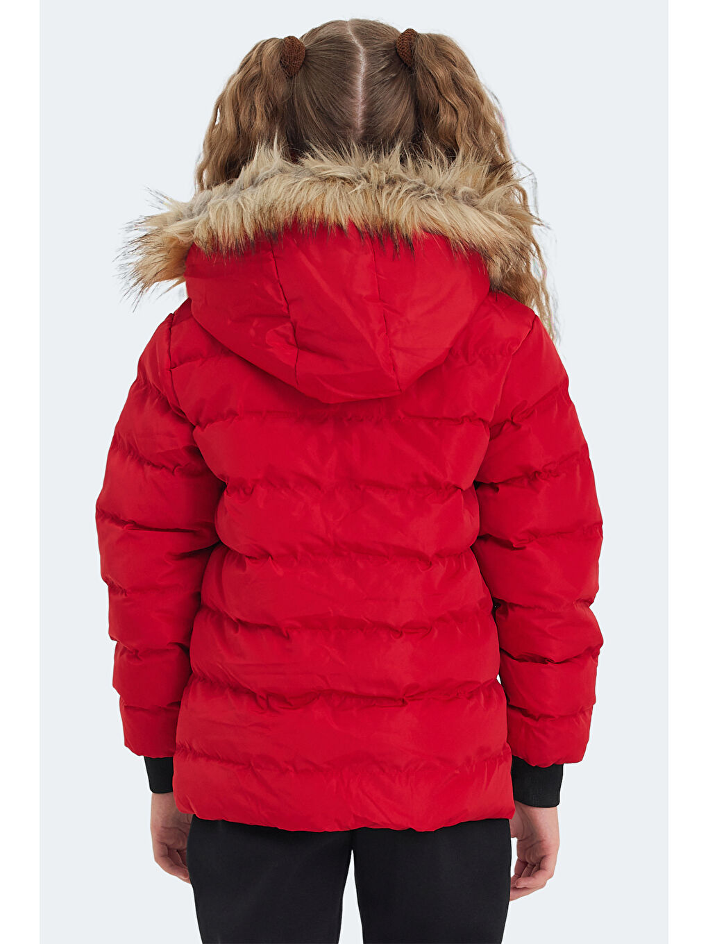 CALISTO Unisex Çocuk Kapüşonlu Şişme Kırmızı Mont & Kaban-1