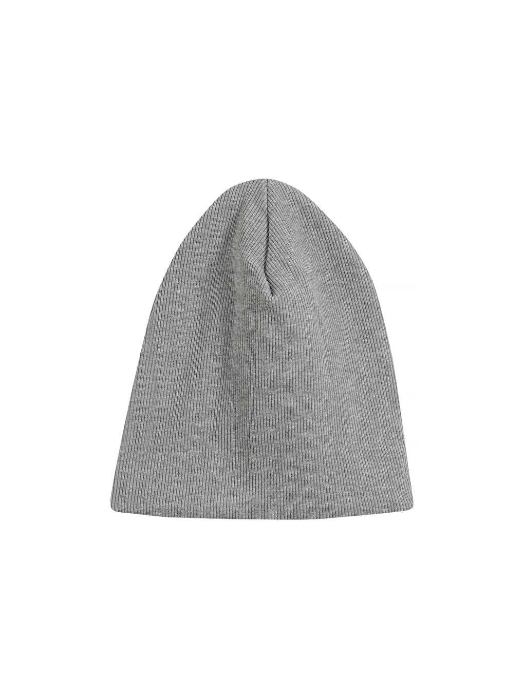 Gri Çocuk Unisex Fitilli Kışlık Bere