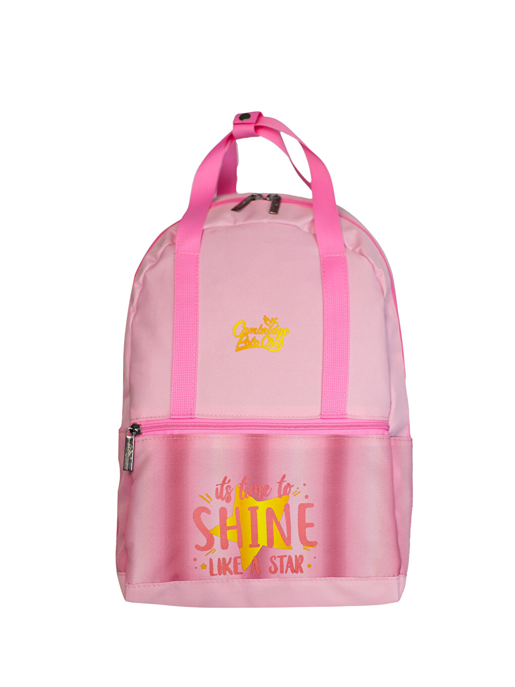 Pembe Like A Star Ön Bölmeli Kız Çocuk İlkokul Çantası-5