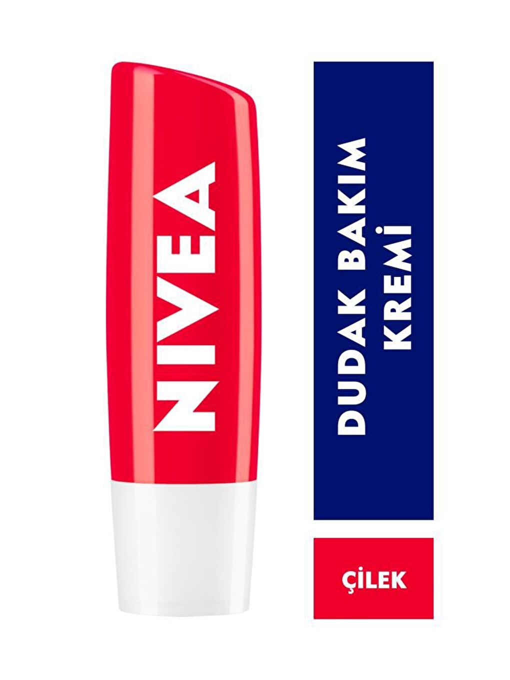 NIVEA Çilek Dudak Bakım Kremi, 24 Saat Nem, Dudak Bakımı, Hafif Kırmızı Işıltı, 4, 8Grx2Adet - 2