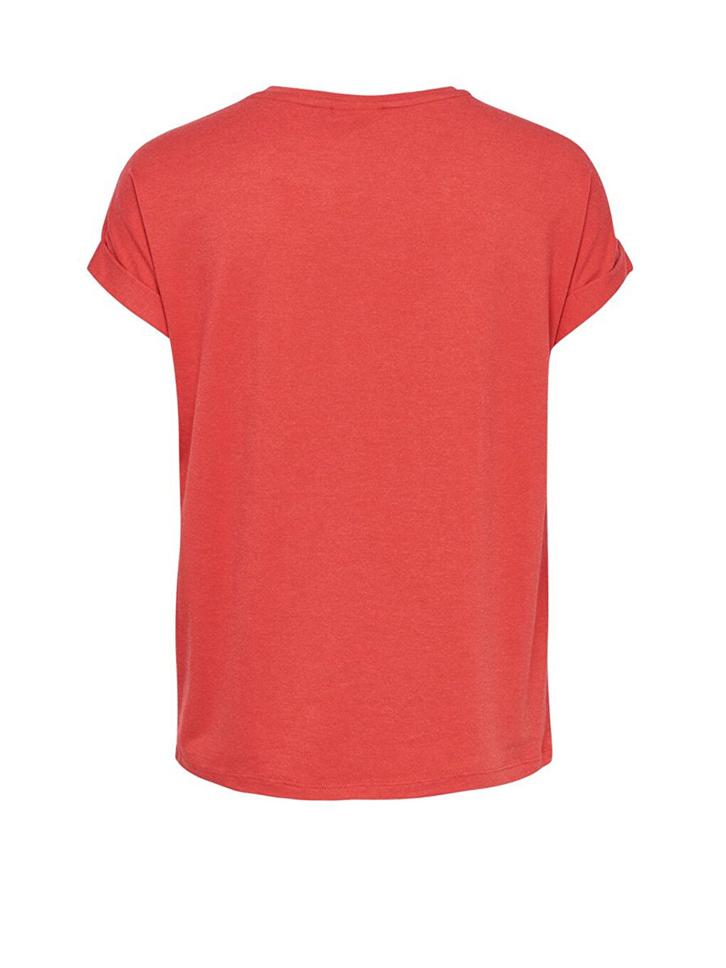 Kırmızı Regular Fit Bisiklet Yaka Onlmoster Kadın T Shirt 15106662-5