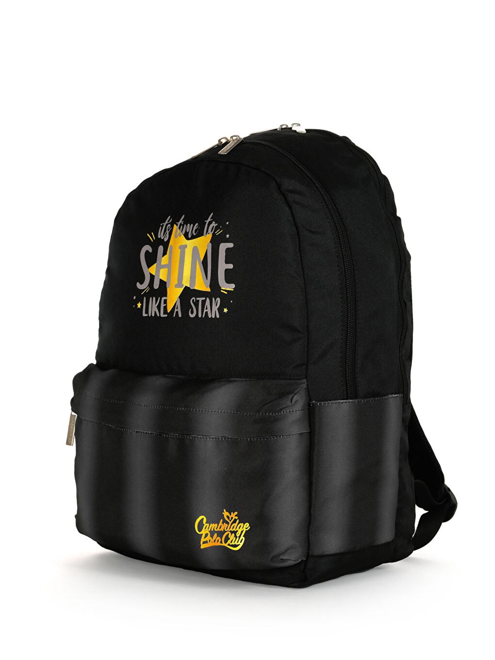 Siyah Star Çift Ana Bölmeli Unisex Çocuk İlkokul Çantası-1