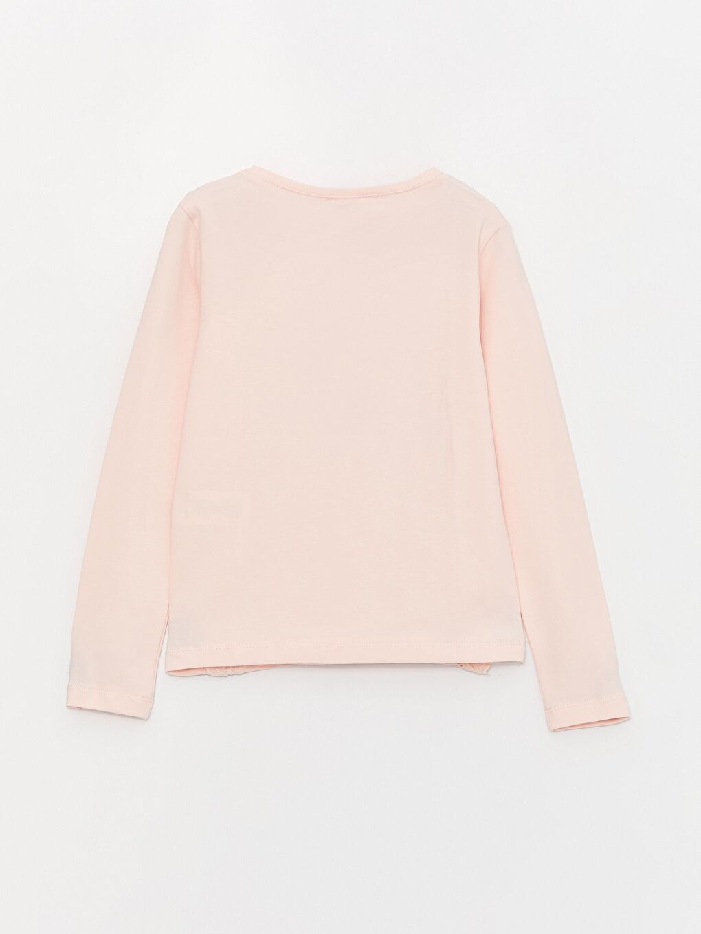 Pembe Kız Çocuk Move Flowers Dantelli Aksesuarlı SweatShirt-1