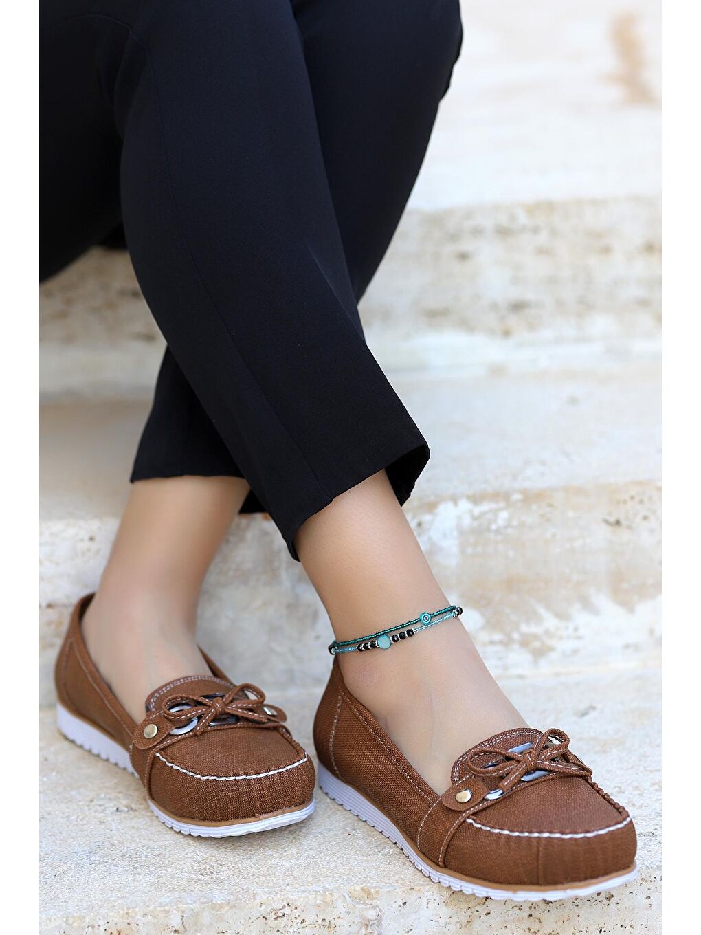 Kahverengi Kadın Günlük Babet Ayakkabı Cns 3106-2