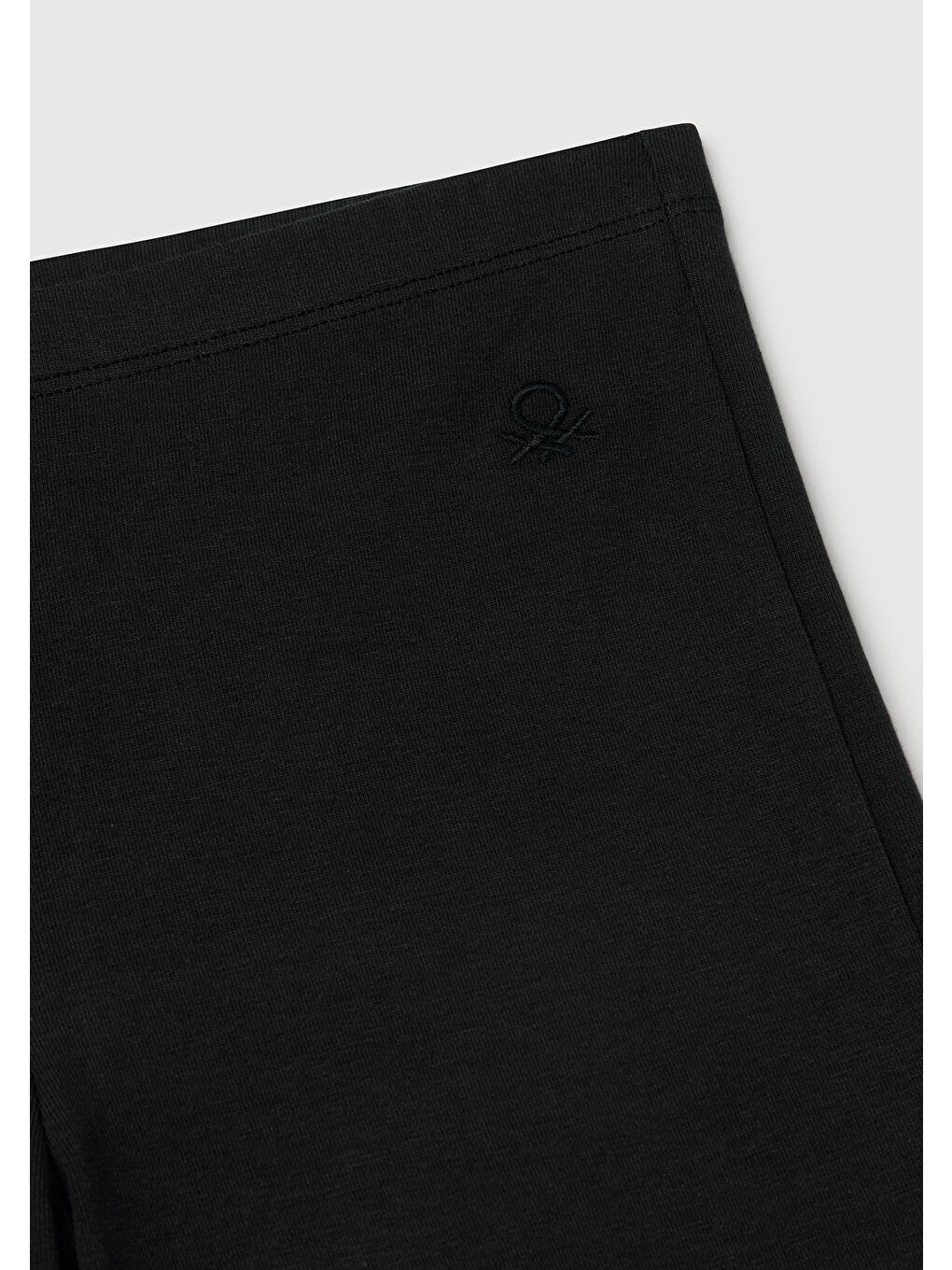 Kız Çocuk Siyah Logolu İspanyol Paça Tayt-2