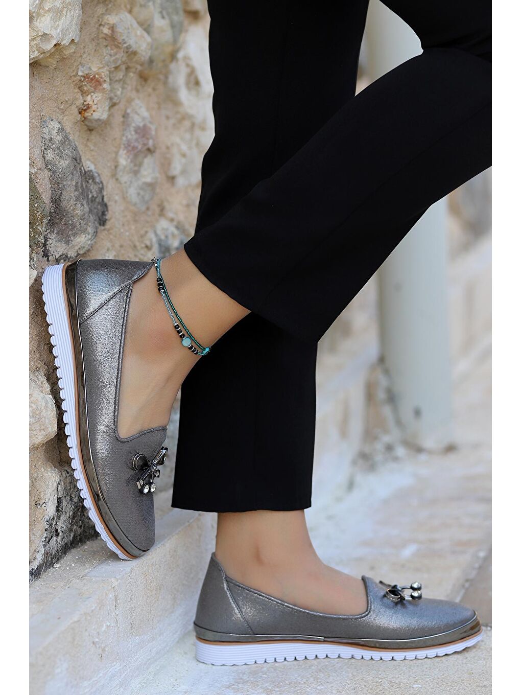 Bej Kadın Günlük Babet Ayakkabı Cns 1010-1