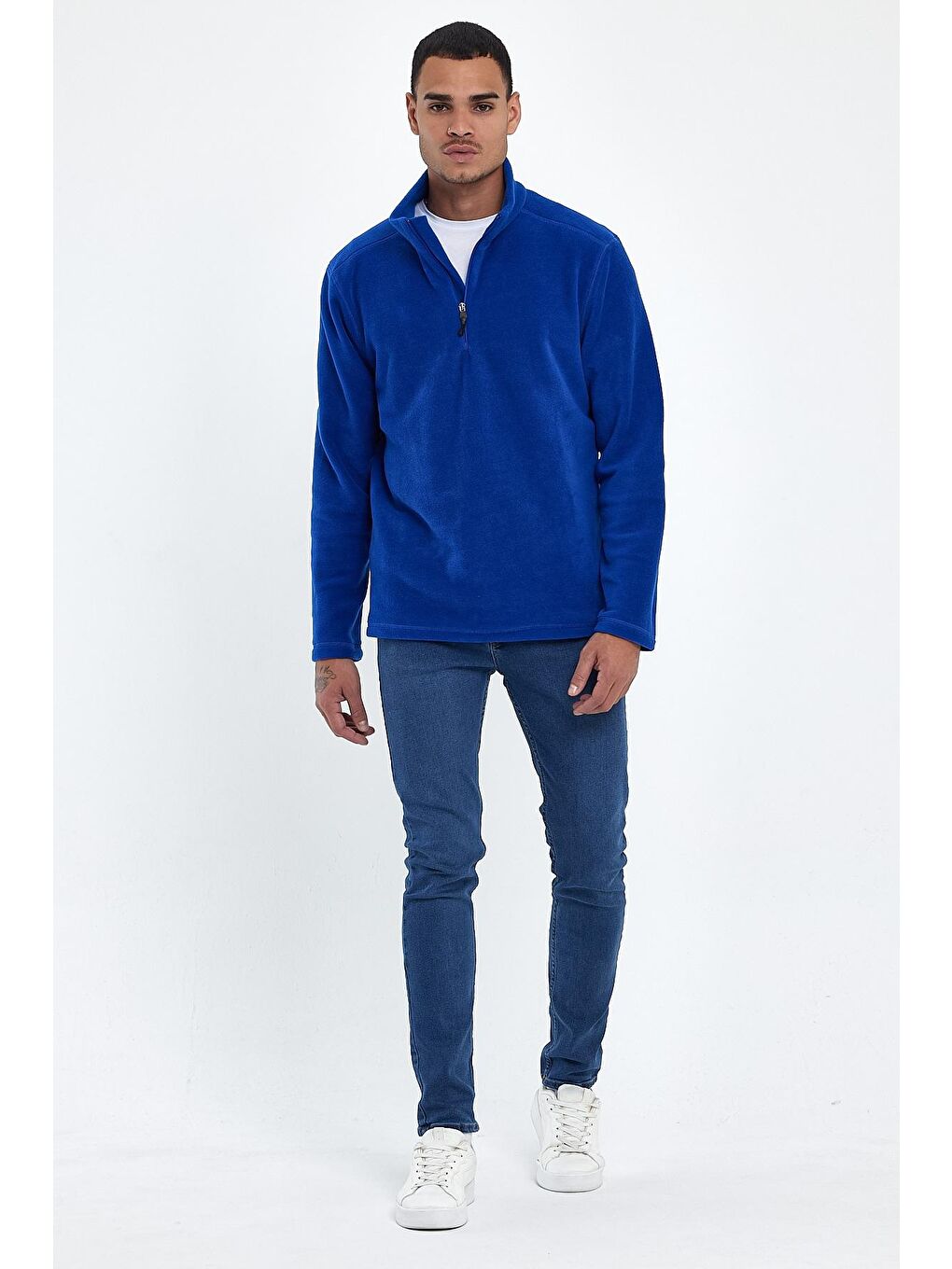 Mavi Erkek Regular Fit Softech Polar Yarım Fermuarlı Sweatshirt spr24pw20