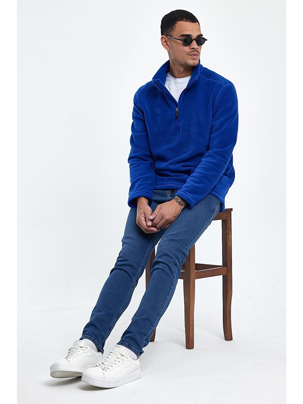 Mavi Erkek Regular Fit Softech Polar Yarım Fermuarlı Sweatshirt spr24pw20-1