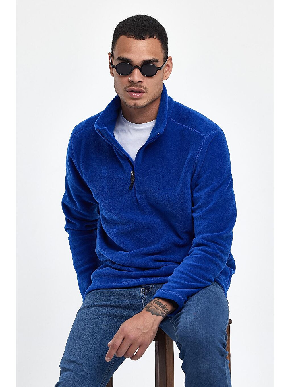 Mavi Erkek Regular Fit Softech Polar Yarım Fermuarlı Sweatshirt spr24pw20-2