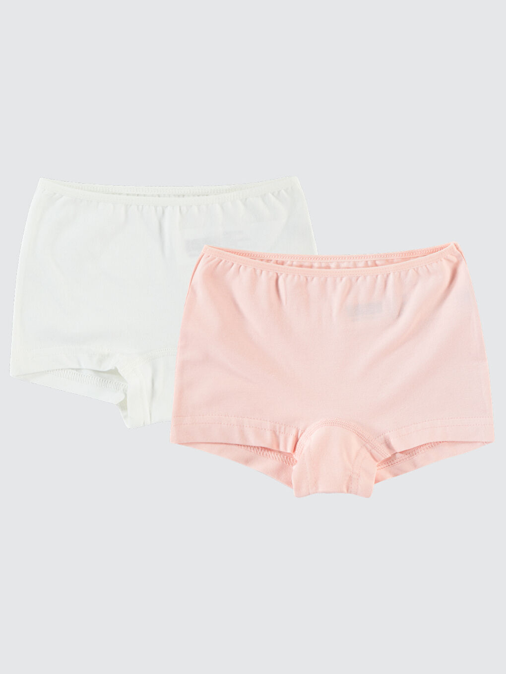 Lila Girls Kız Çocuk 2'li Boxer Set 2-10 Yaş Ekru-Somon