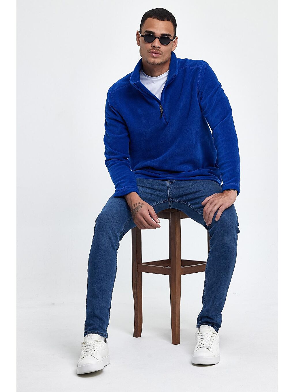 Mavi Erkek Regular Fit Softech Polar Yarım Fermuarlı Sweatshirt spr24pw20-3