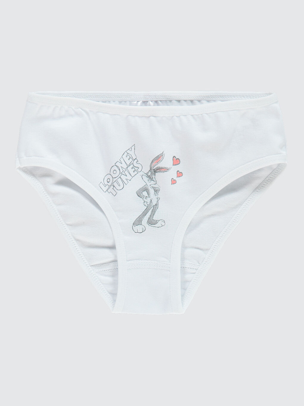 Bugs Bunny Kız Çocuk 2'li Külot Set 2-10 Yaş Beyaz-2