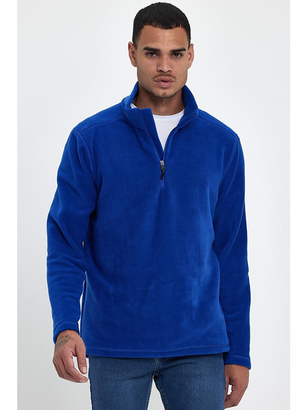 Mavi Erkek Regular Fit Softech Polar Yarım Fermuarlı Sweatshirt spr24pw20-4
