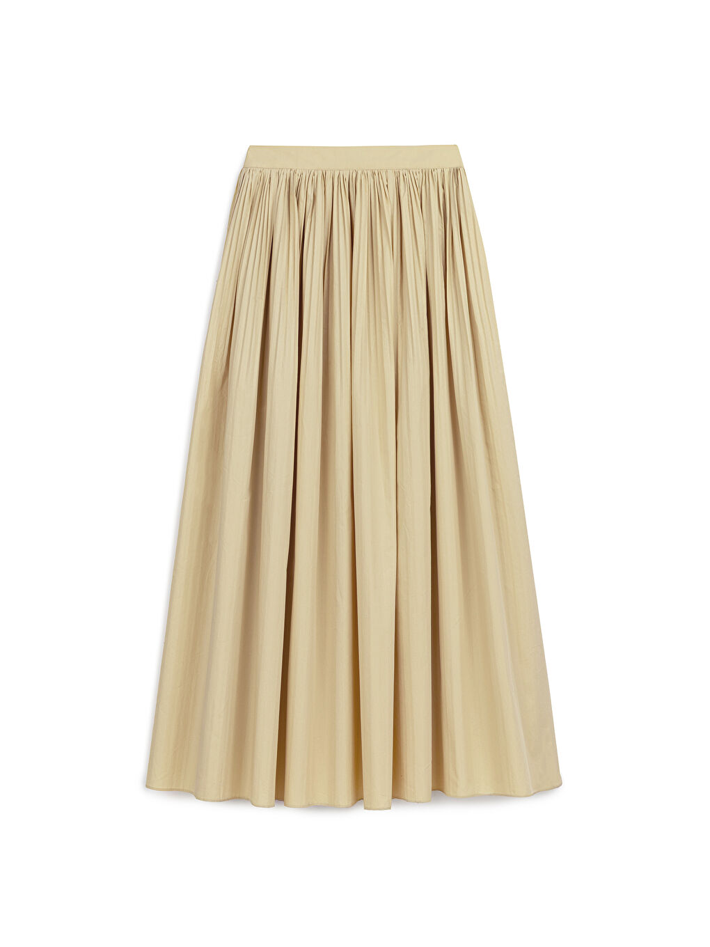 Piliseli Geniş Etek Sarı-1