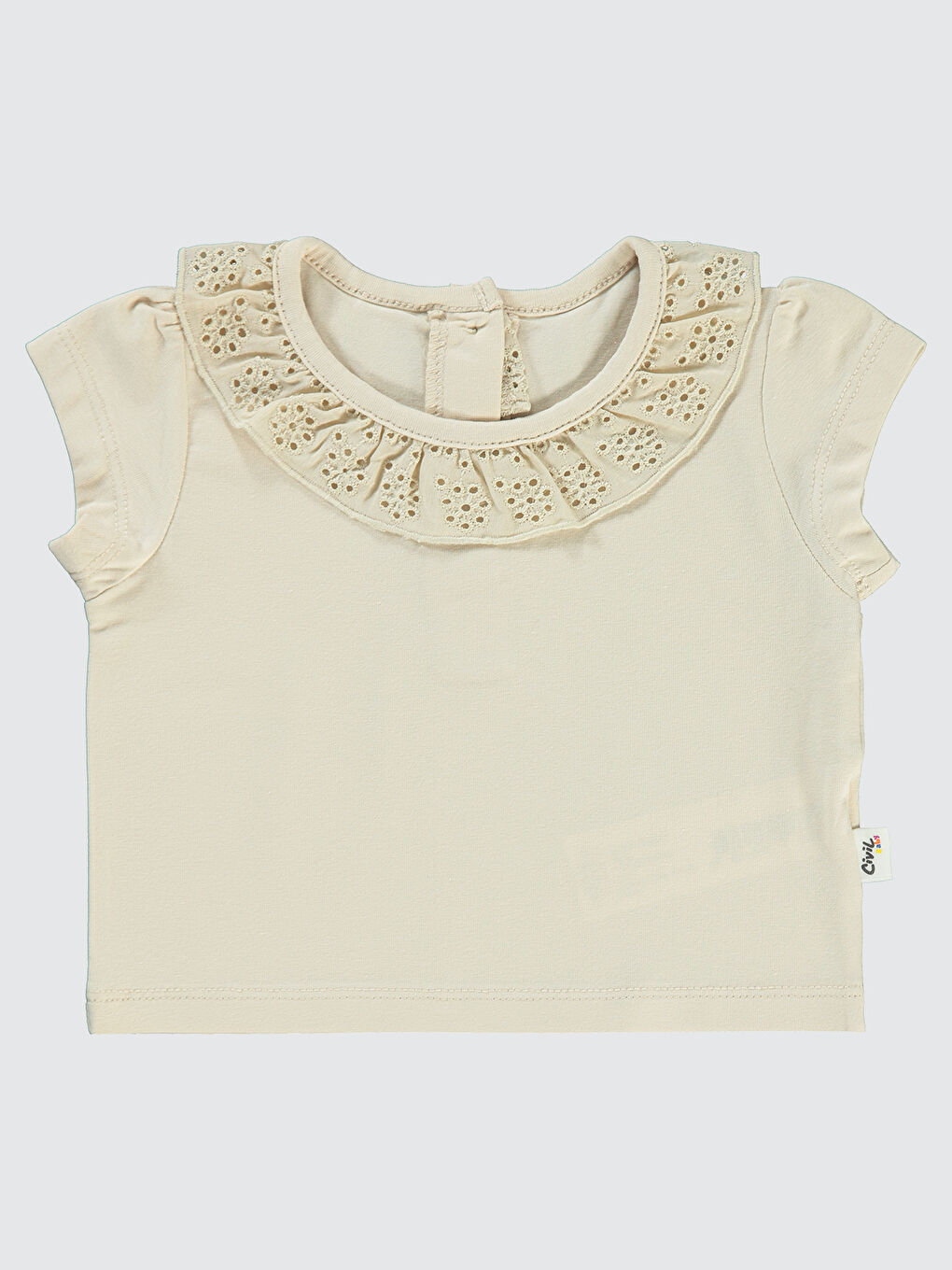 Bej Baby Kız Bebek Tişört 6-18 Ay Fil Dişi