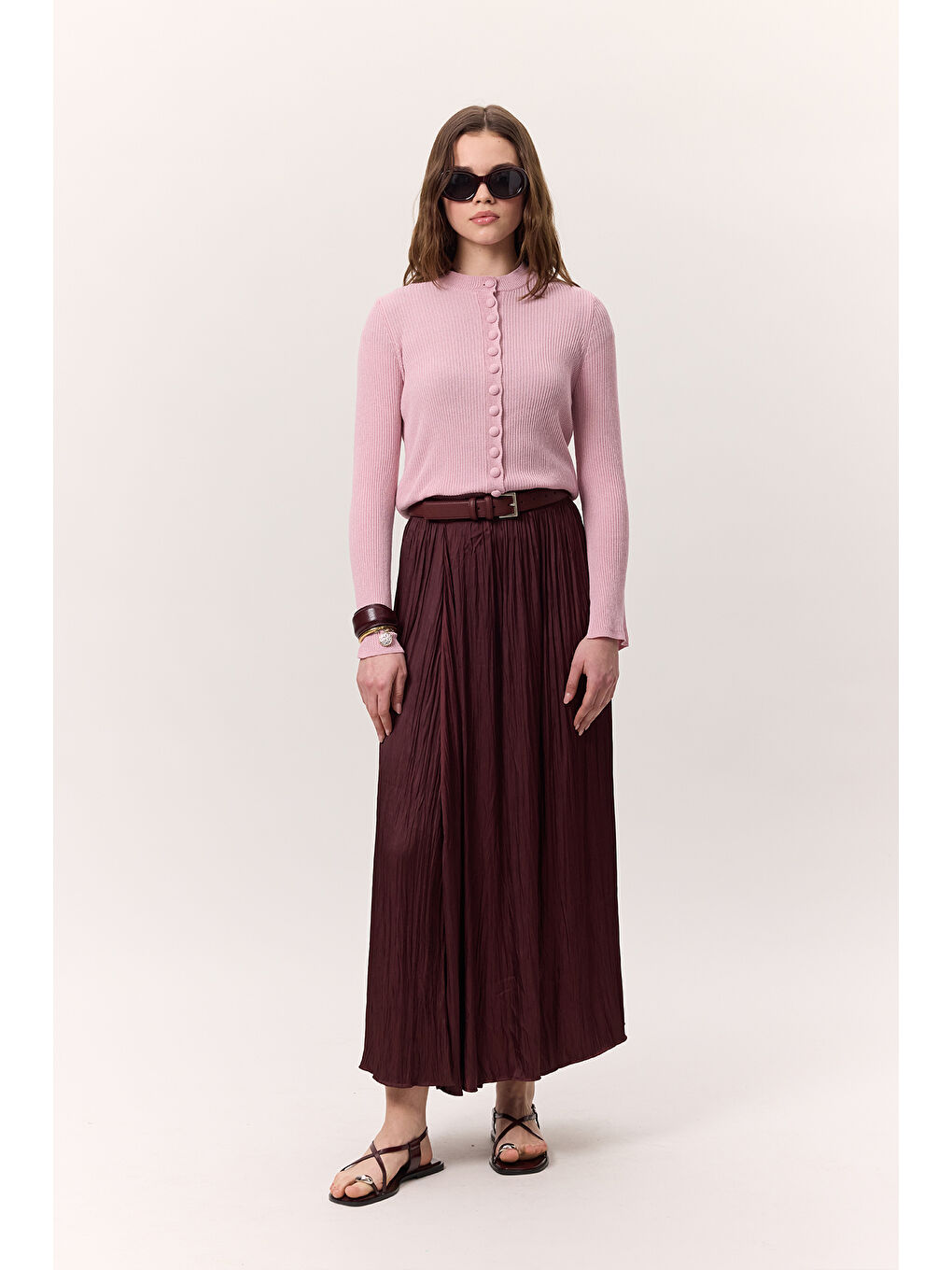 Crush Saten Etek Bordo-2