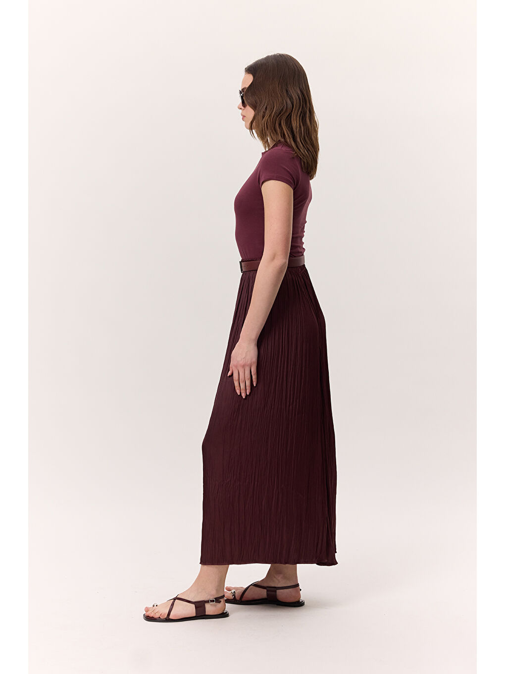 Crush Saten Etek Bordo-4