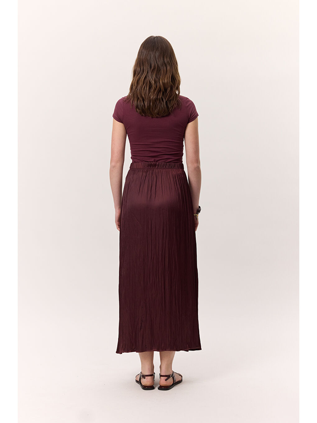 Crush Saten Etek Bordo-5