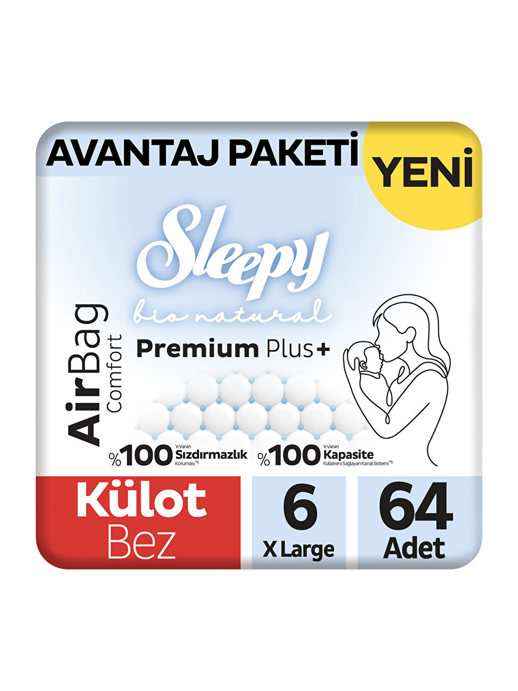 Bio Natural Premium Plus Airbag Comfort Avantaj Paketi Külot Bez 6 Numara Xlarge 64 Adet