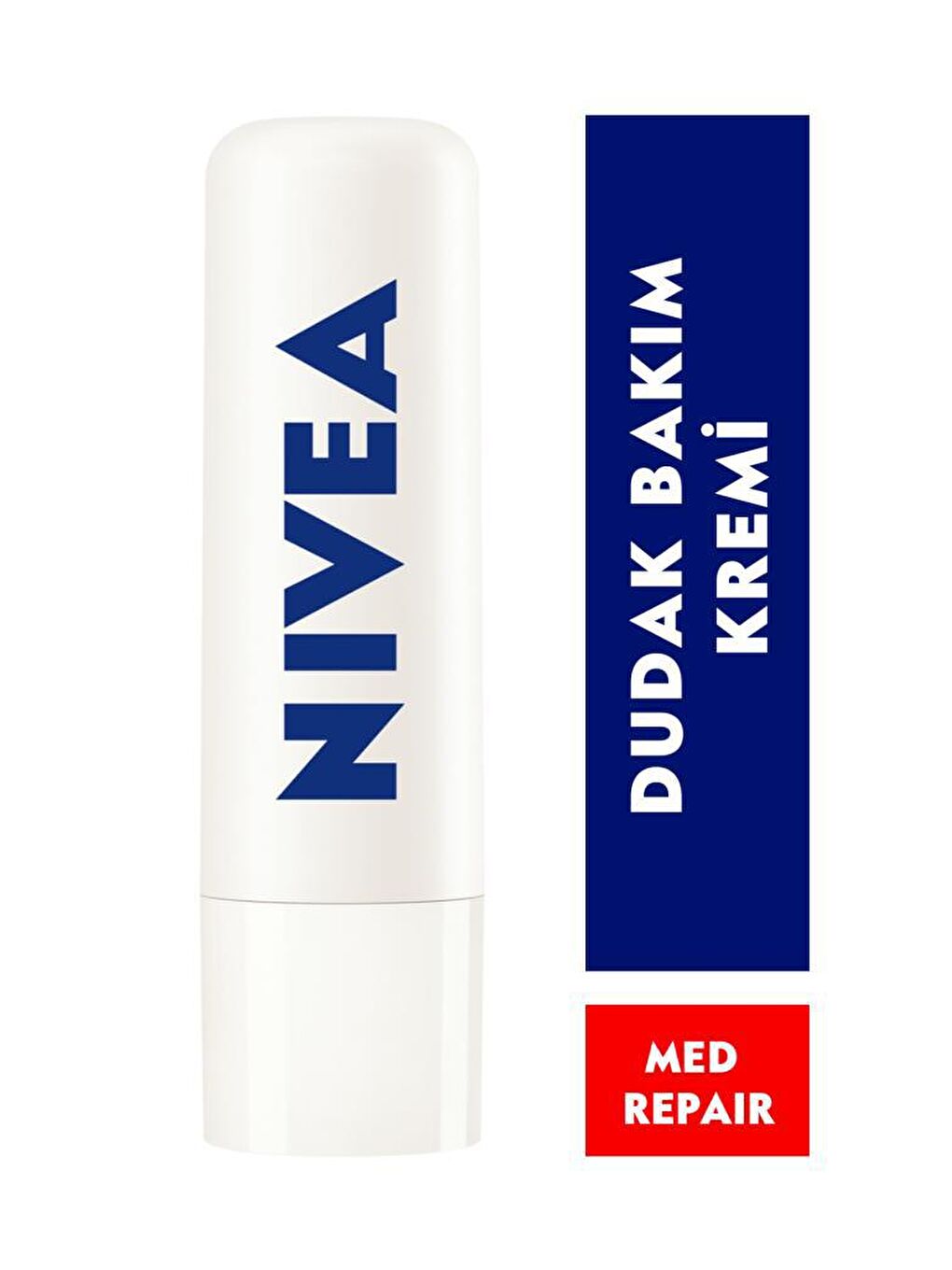 NIVEA Şeffaf Güneş Koruyucu Dudak Bakım Kremi Med Repair 4, 8Gr, 24 Saat Ne mlendirici, Spf15