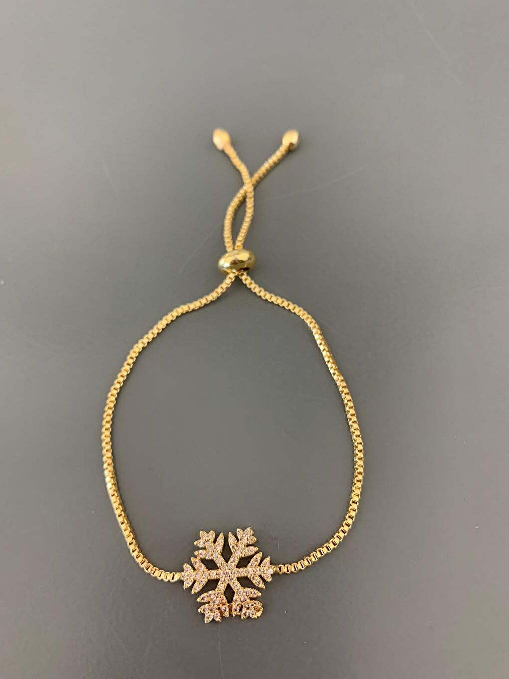 Karışık Gold Zirkon Kartanesi Asansörlü Bileklik