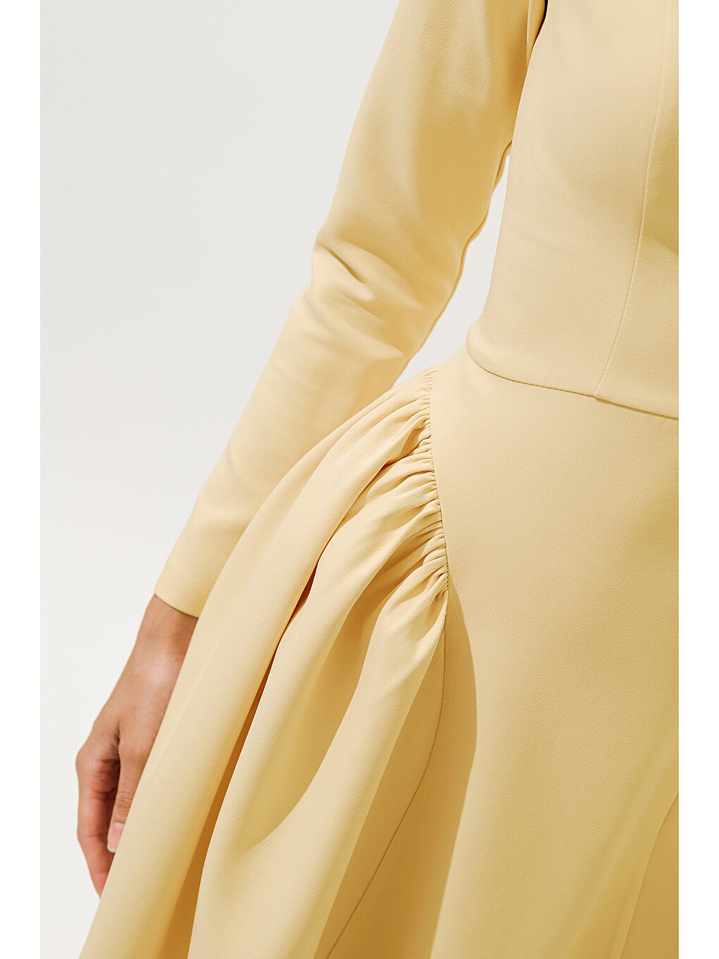 Lora Abiye Elbise Sarı-5