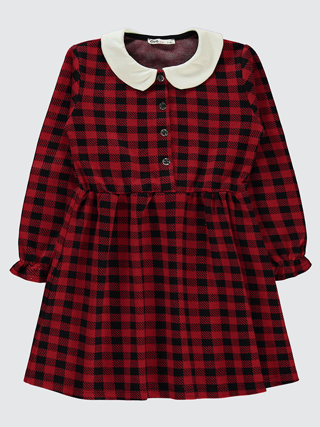 Girls Kız Çocuk Elbise 6-9 Yaş Kırmızı