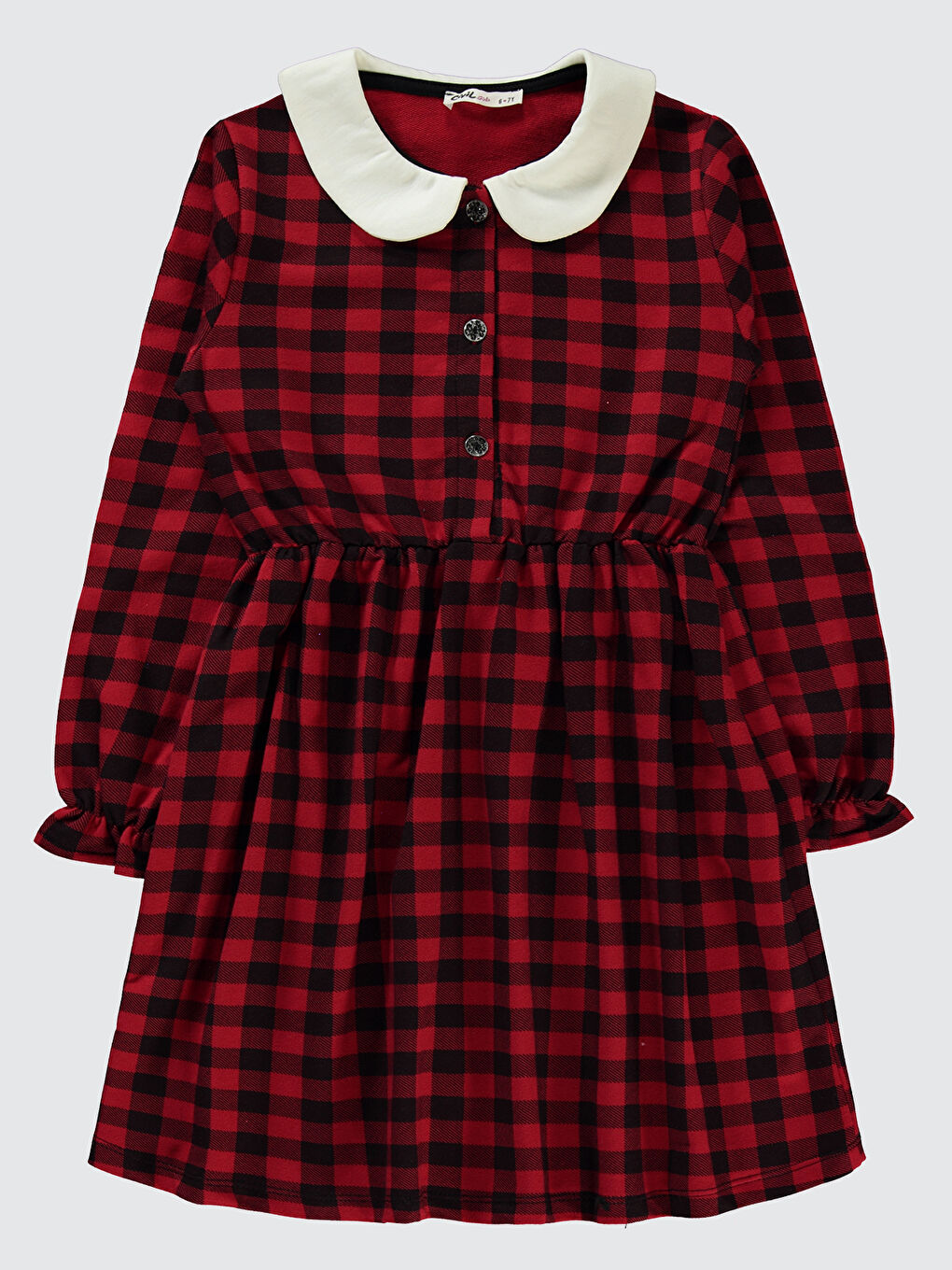 Girls Kız Çocuk Elbise 6-9 Yaş Kırmızı