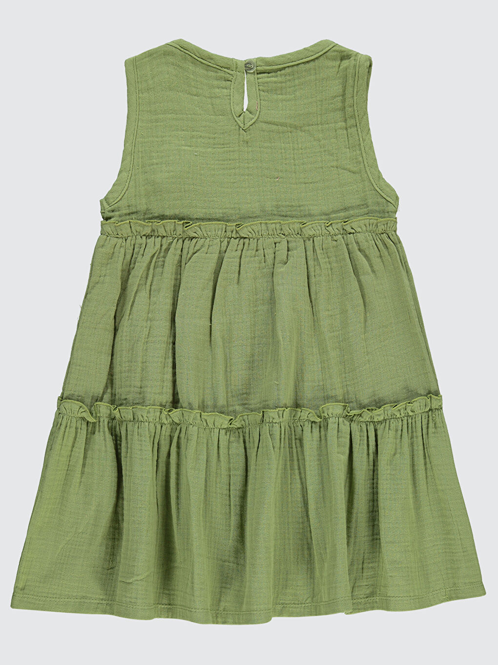 Girls Kız Çocuk Elbise 6-9 Yaş Haki-1