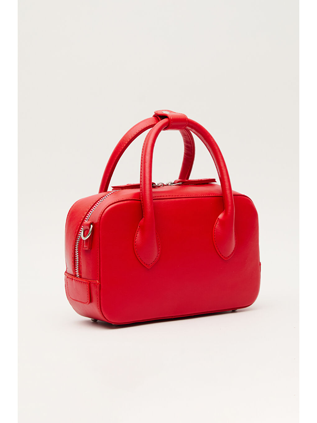 Ester Deri Kutu Çanta Kırmızı-5