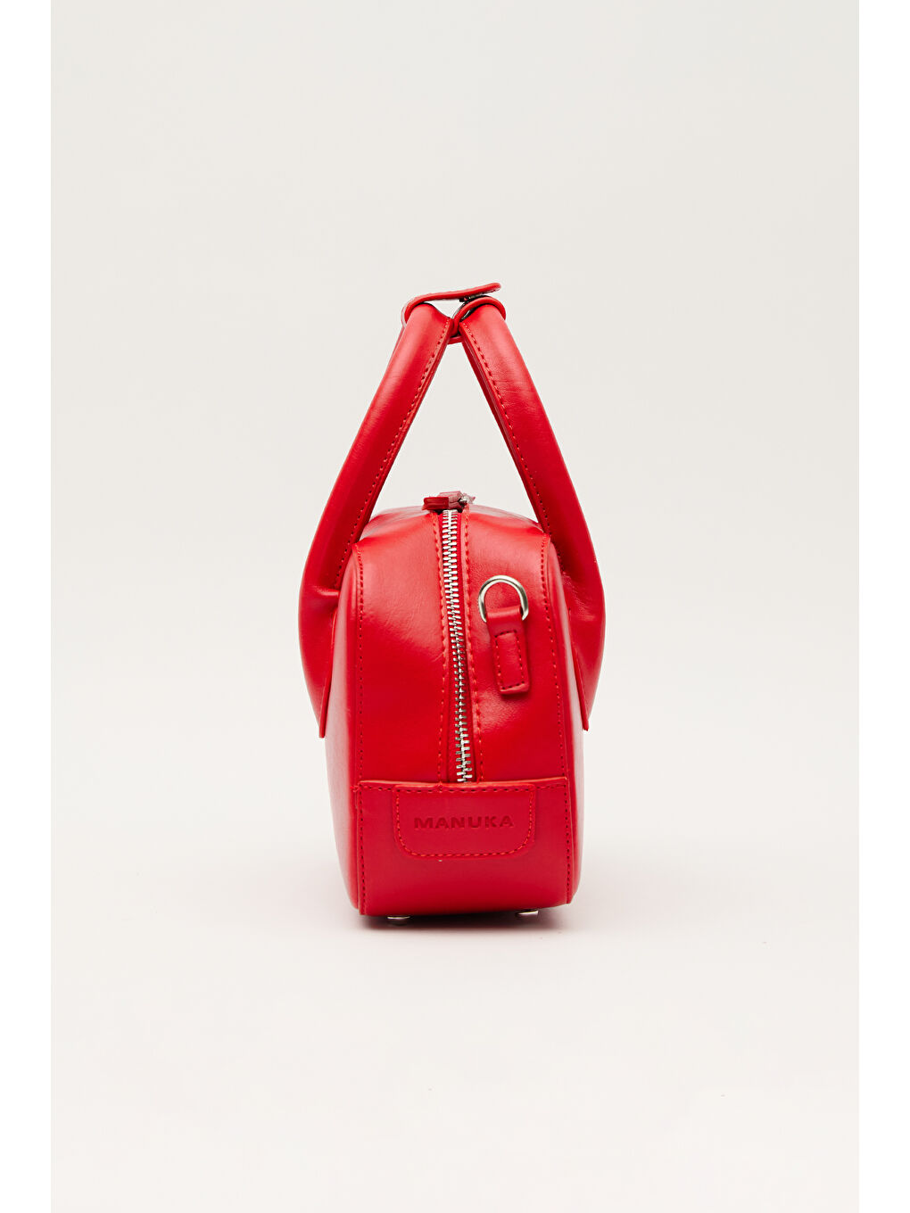 Ester Deri Kutu Çanta Kırmızı-7