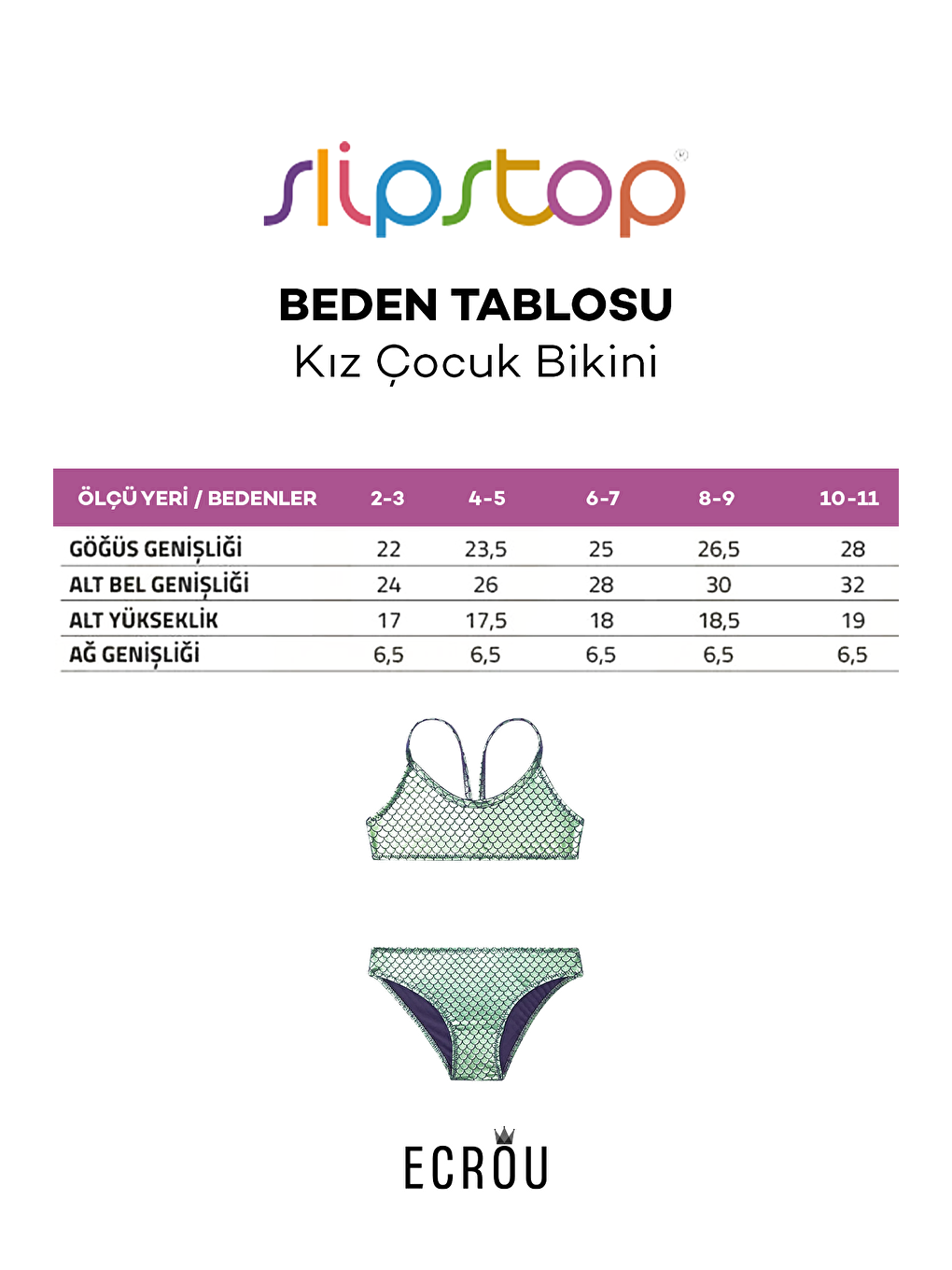 Karışık Kız Çocuk Ranger Junior Bikini-1