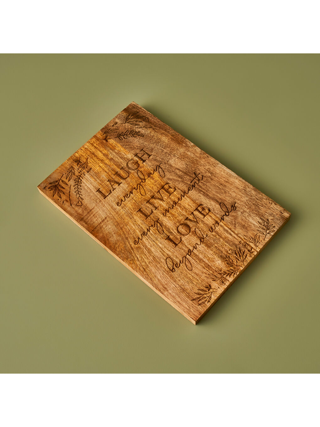 Bej Nadia Mango Sunum Tahtası Naturel (20x30x1,6 cm)