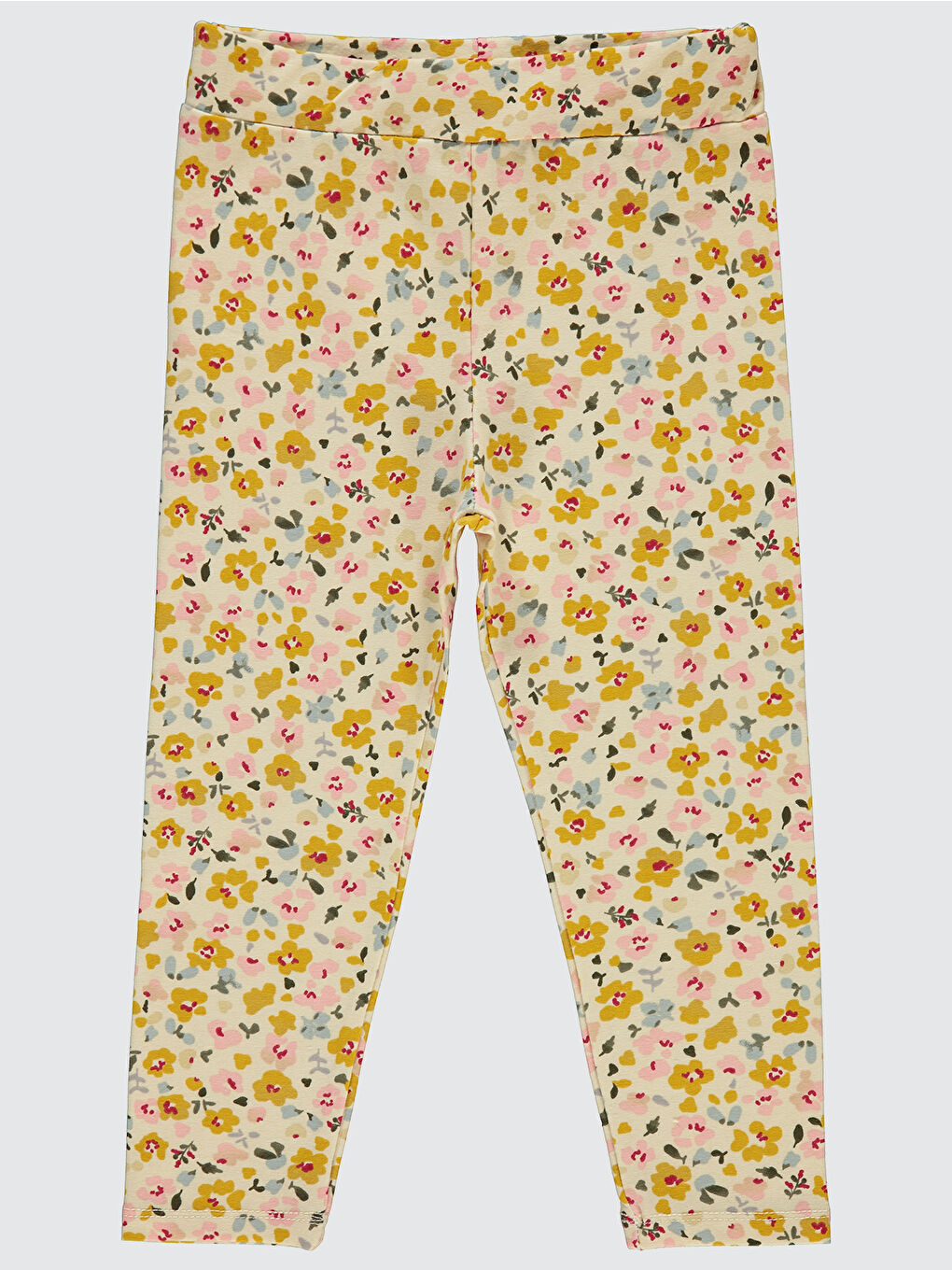 Beyaz Kız Çocuk Tayt 2-5 Yaş Tebeşir