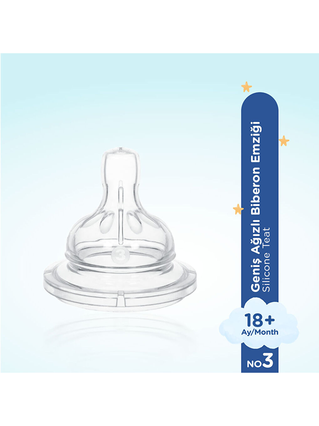 Silikon Biberon Emziği Az Akış No:1-1