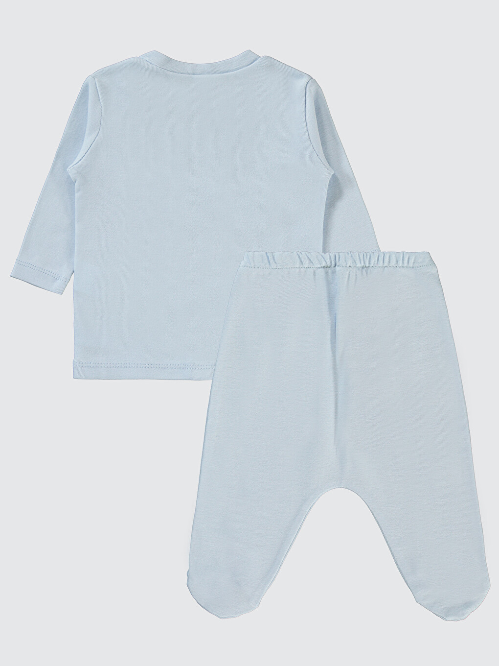 Erkek Bebek Pijama Takımı 1-6 Ay Mavi-1