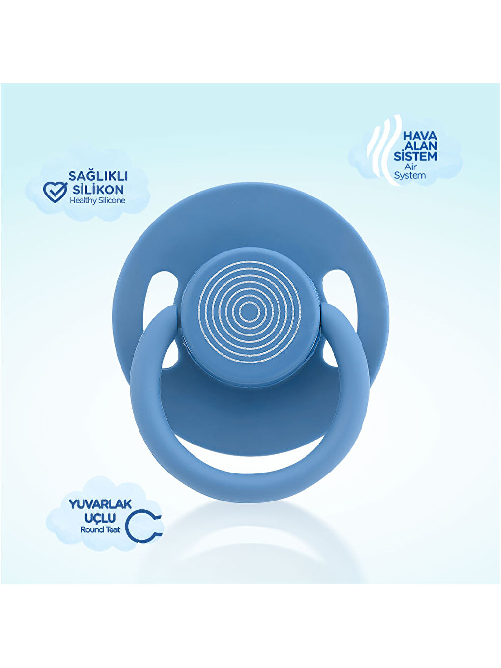 Cool Yuvarlak Uçlu Emzik No:1 - MAVİ-2