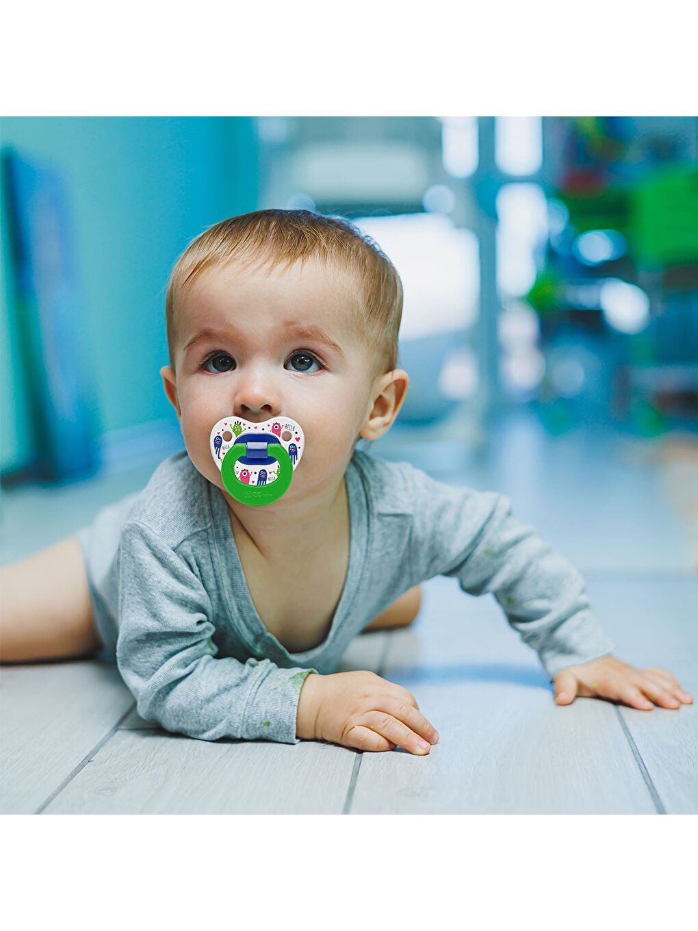 Desenli Damaklı Emzik No:1 - YEŞİL-4