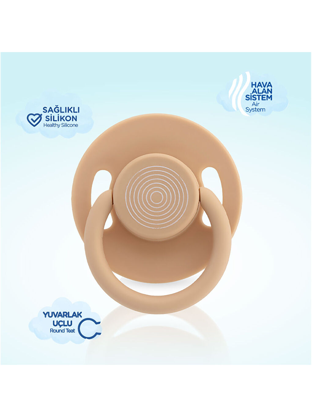 Cool Yuvarlak Uçlu Emzik No:3 - KREM-2