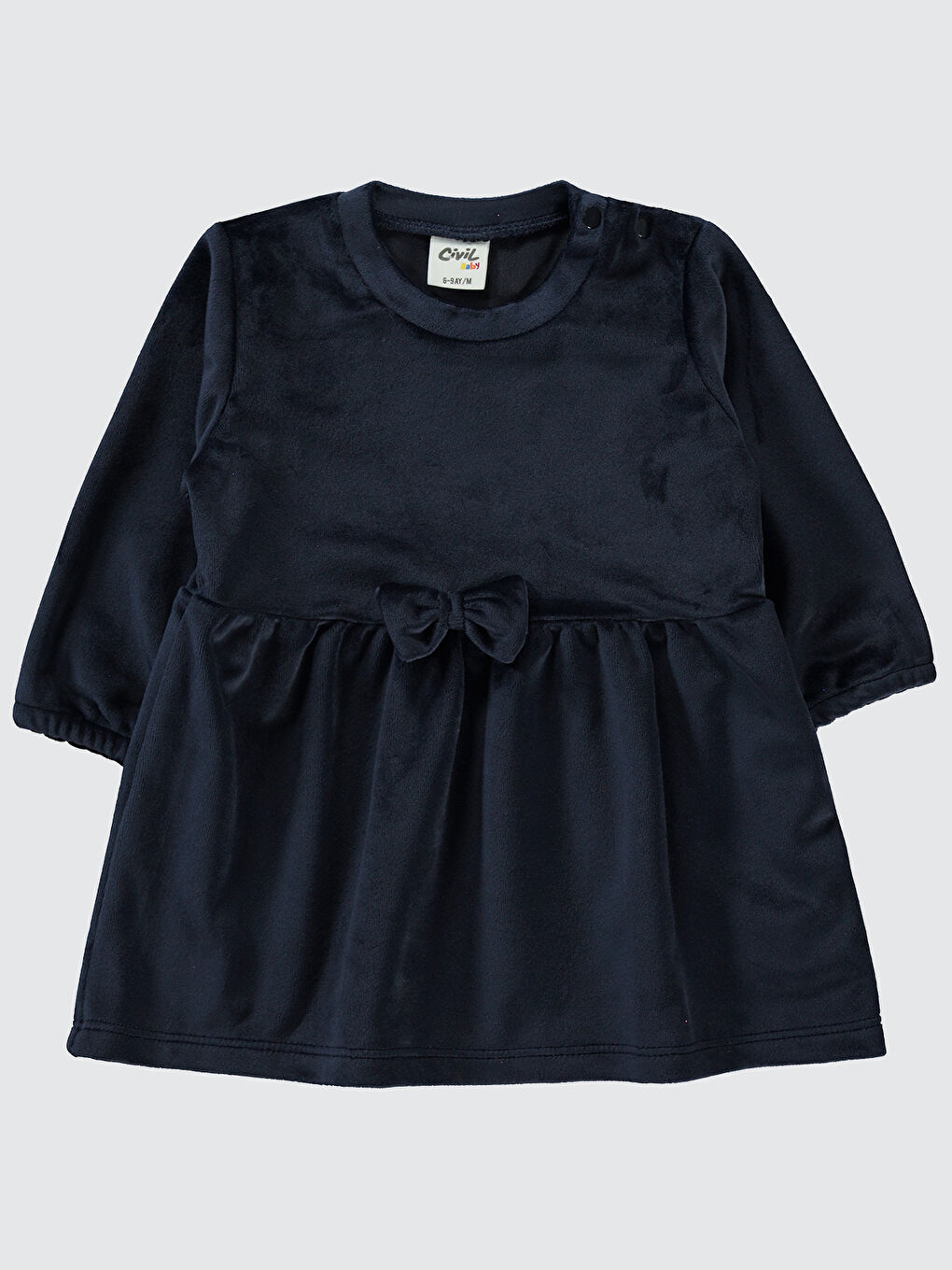 Kız Bebek Elbise 6-18 Ay Lacivert