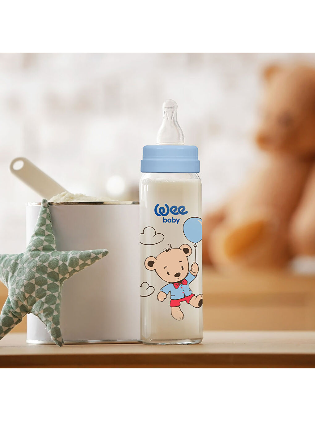 Klasik PP Biberon 250 ml - MAVİ-4