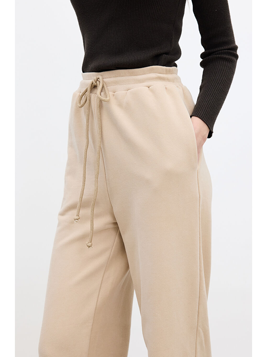 Kahverengi Basıc Rahat Pantolon Camel-2