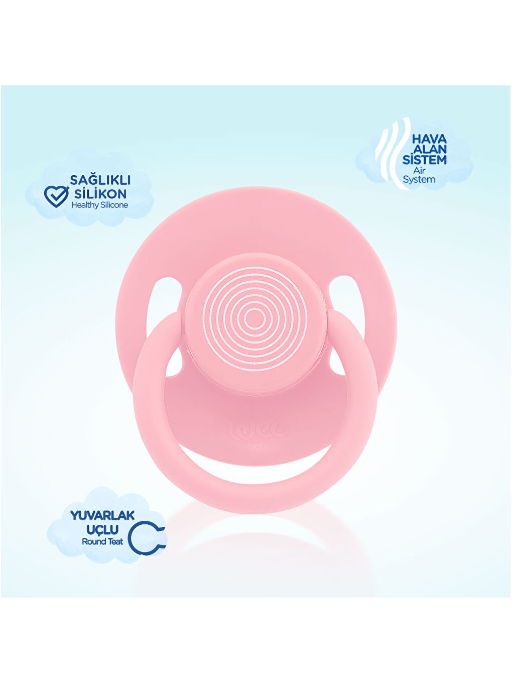 Cool Yuvarlak Uçlu Emzik No:1 - PEMBE-2