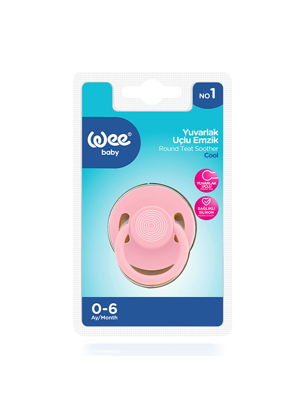 Cool Yuvarlak Uçlu Emzik No:1 - PEMBE-3