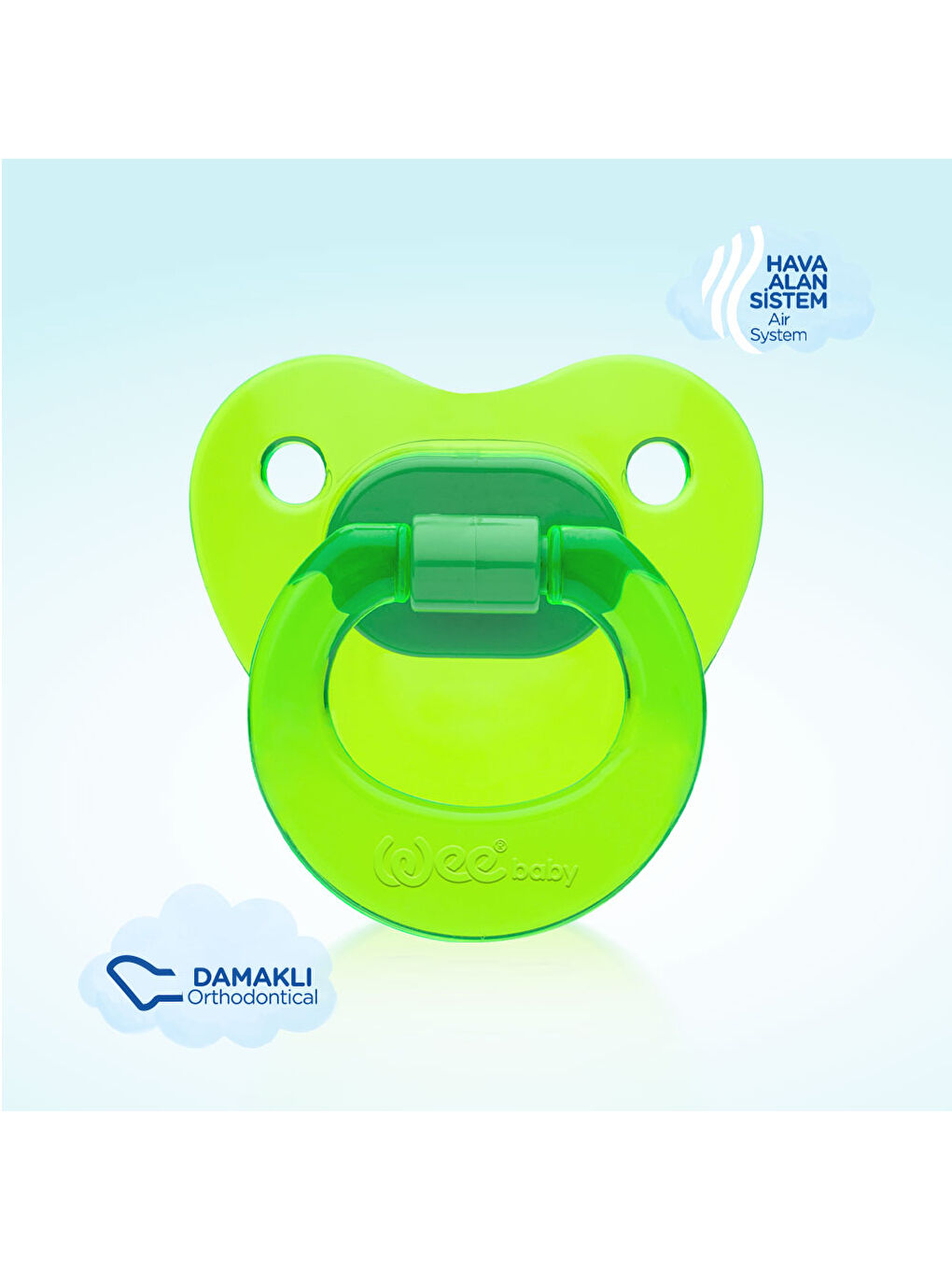Akide Damaklı Emzik No:3 - YEŞİL-2