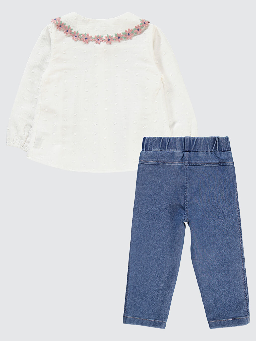 Girls Kız Çocuk Takım 2-5 Yaş Ekru-1