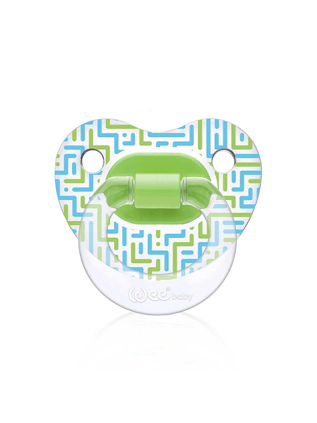 Şeffaf Desenli Damaklı Emzik No:2 - YEŞİL