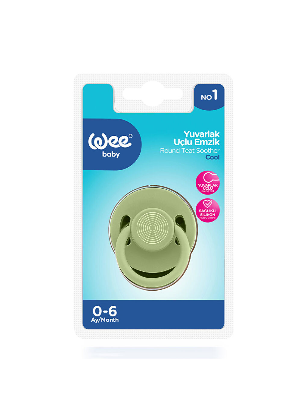 Cool Yuvarlak Uçlu Emzik No:1 - YEŞİL-3