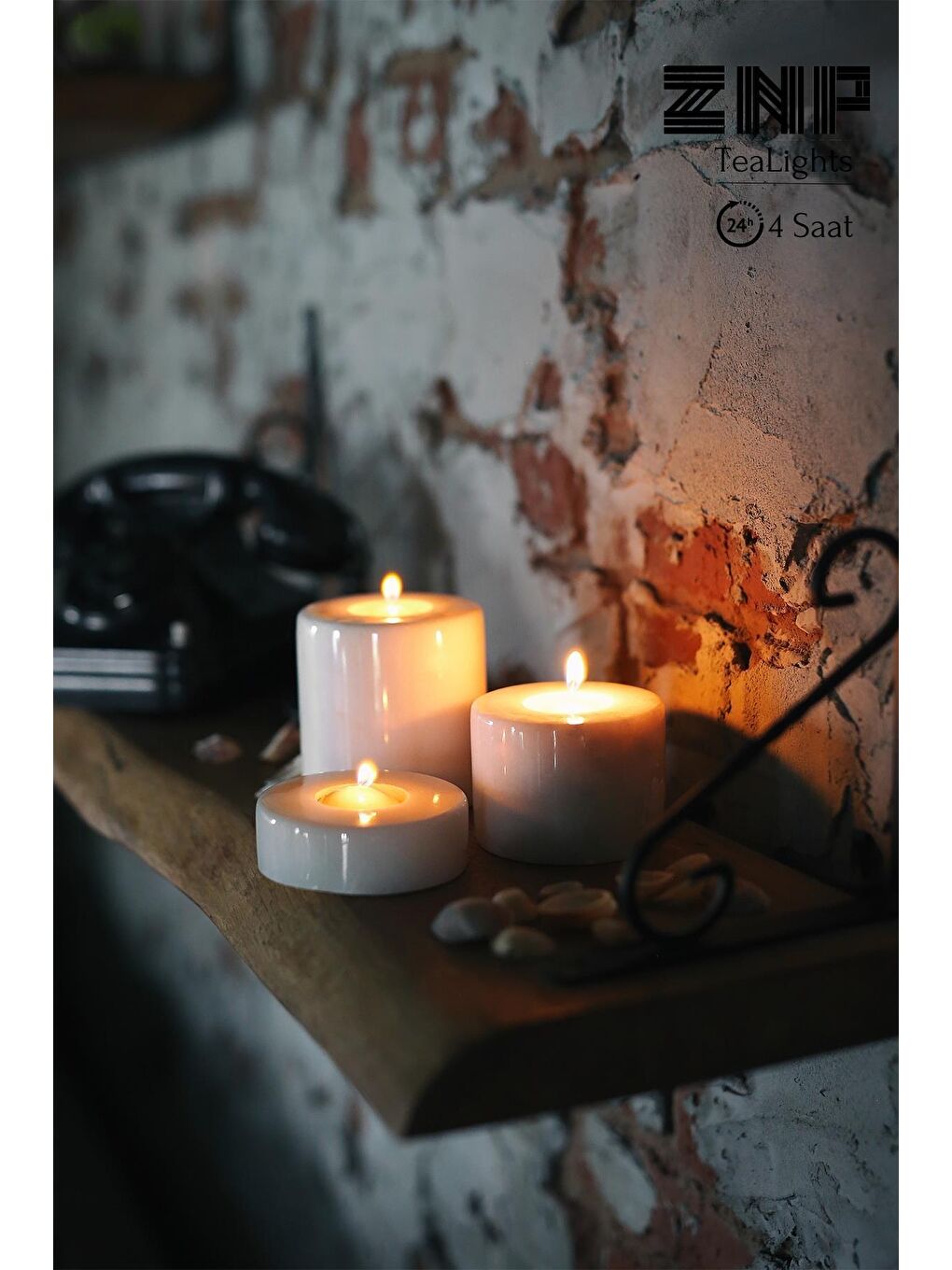 Beyaz 100 Adet | Buhurdanlık Mumu | 4 Saat Yanan Tea Light Mum | Dekoratif Mumluk Mumu-3