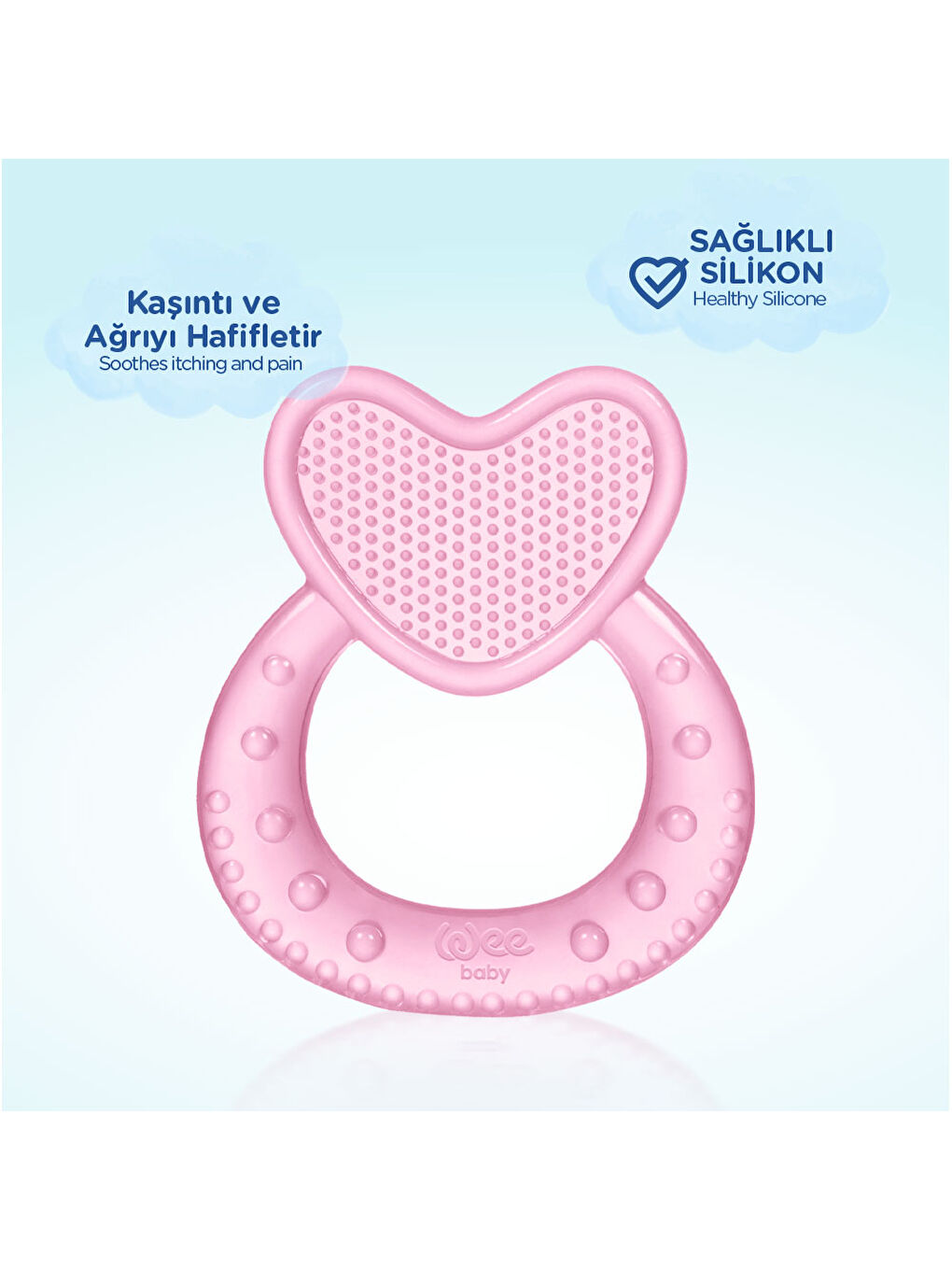 Kalpli Silikon Diş Kaşıyıcı - PEMBE-2